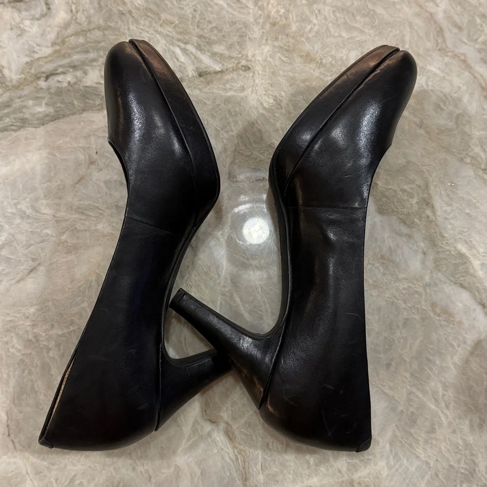 Clark's Indigo platform pumps round toe black 8 - Picture 5 of 8